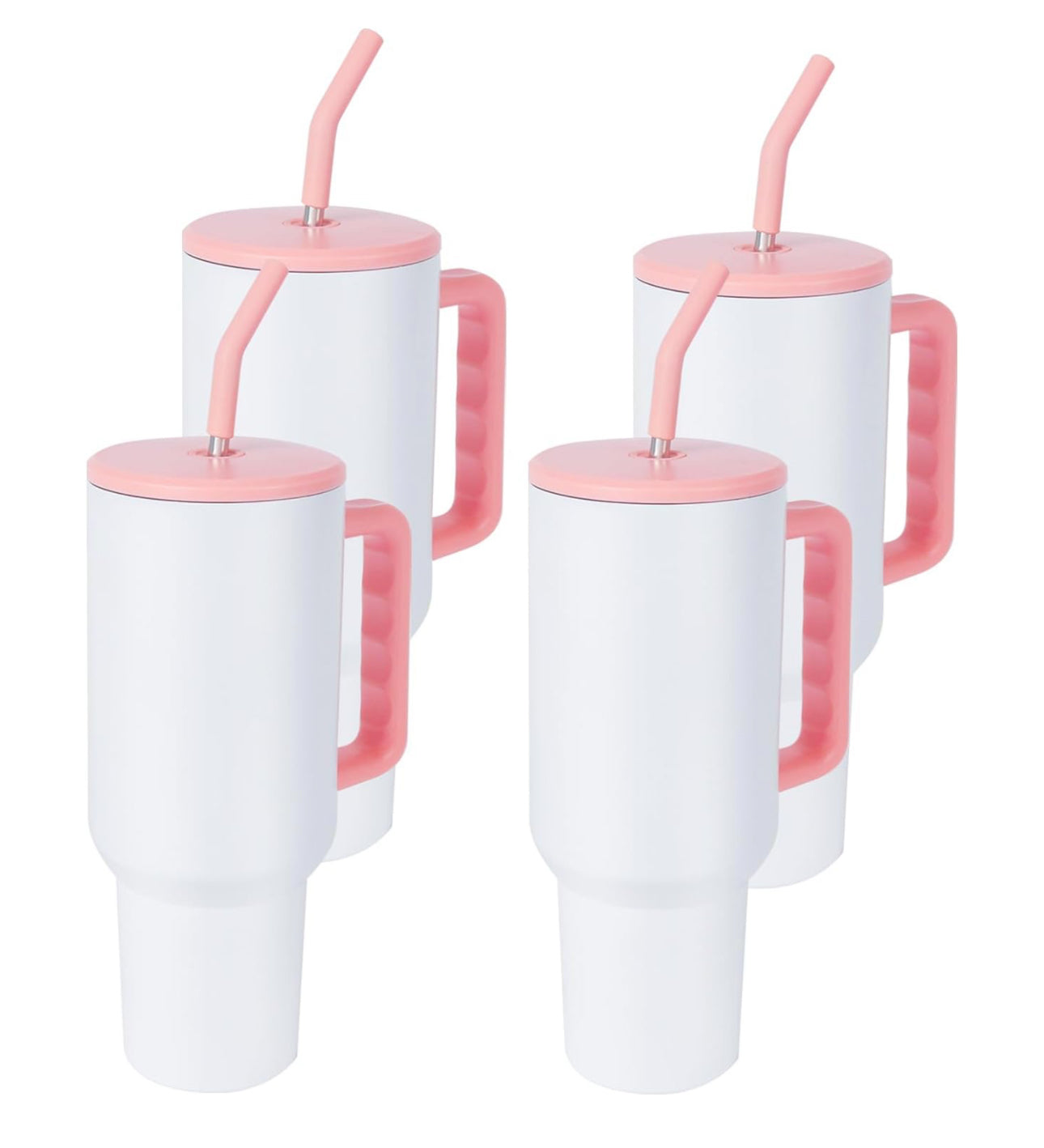 Pink Lid/Handle 40oz tumbler