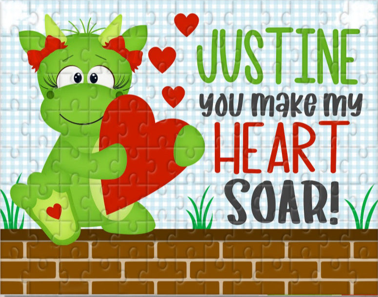 You make my heart soar - (red bows)