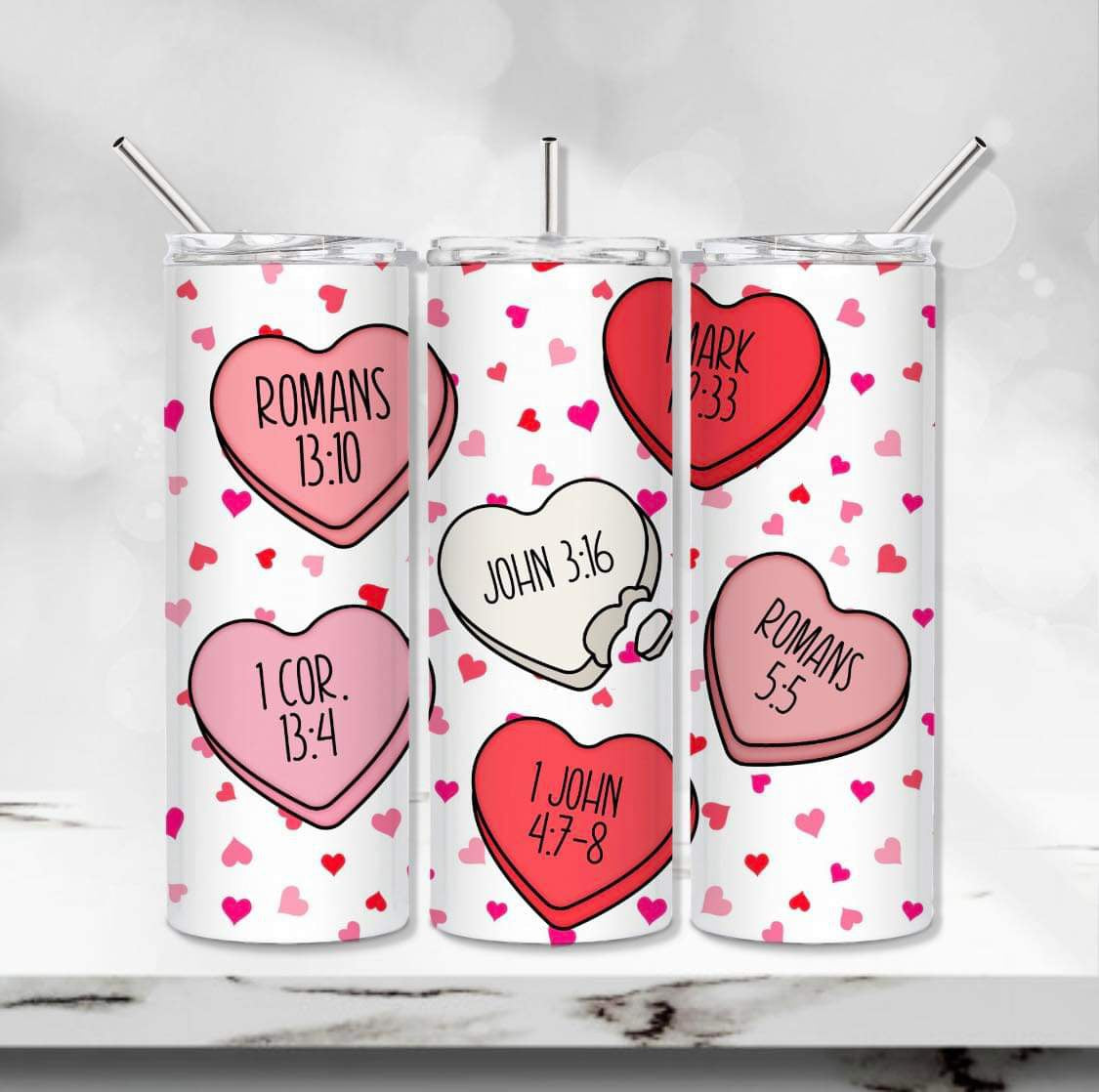 Christian Hearts 20oz Tumbler